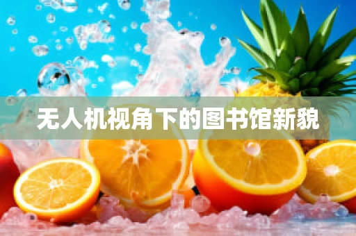 无人机视角下的图书馆新貌