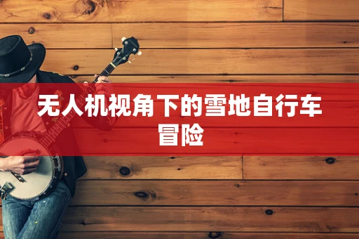 无人机视角下的雪地自行车冒险