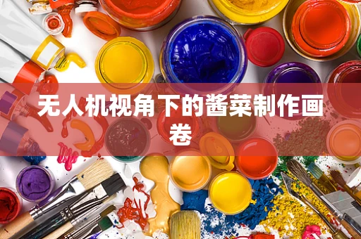 无人机视角下的酱菜制作画卷