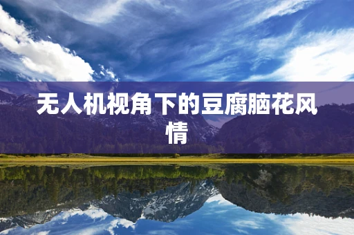 无人机视角下的豆腐脑花风情