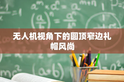 无人机视角下的圆顶窄边礼帽风尚