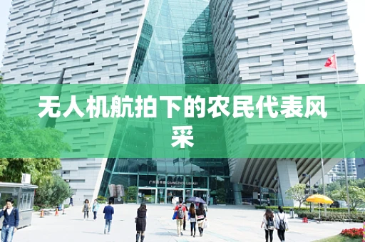 无人机航拍下的农民代表风采
