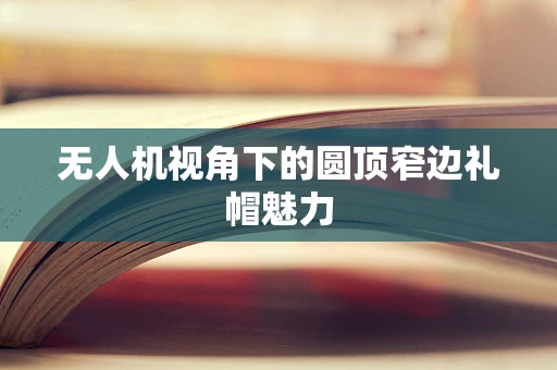 无人机视角下的圆顶窄边礼帽魅力