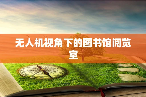 无人机视角下的图书馆阅览室