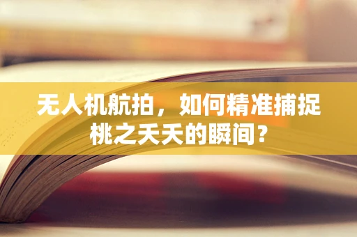无人机航拍，如何精准捕捉桃之夭夭的瞬间？