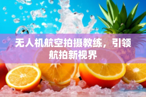 无人机航空拍摄教练，引领航拍新视界