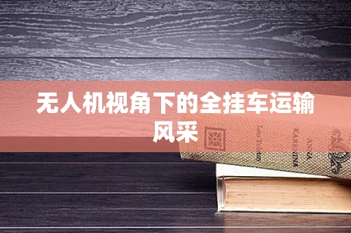无人机视角下的全挂车运输风采