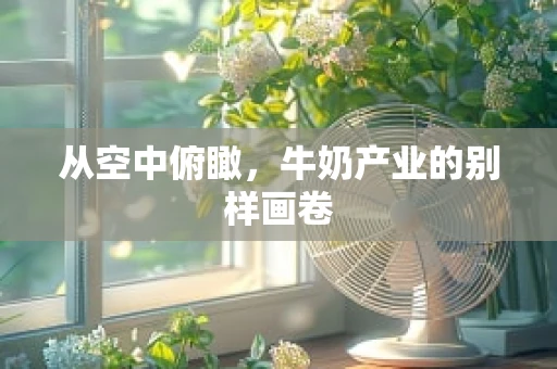 从空中俯瞰，牛奶产业的别样画卷