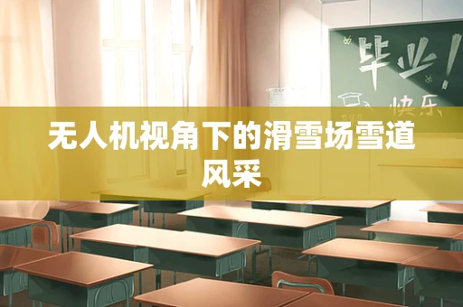 无人机视角下的滑雪场雪道风采