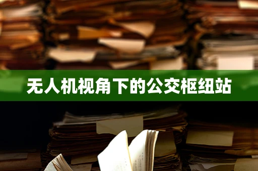 无人机视角下的公交枢纽站
