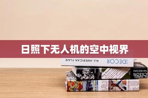 日照下无人机的空中视界