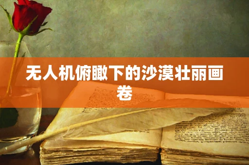 无人机俯瞰下的沙漠壮丽画卷