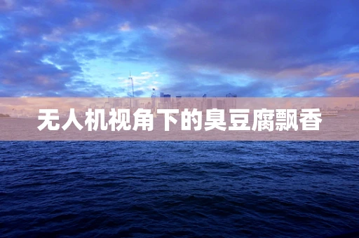 无人机视角下的臭豆腐飘香