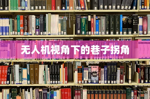 无人机视角下的巷子拐角