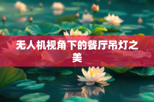 无人机视角下的餐厅吊灯之美