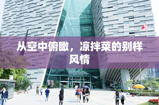 从空中俯瞰，凉拌菜的别样风情