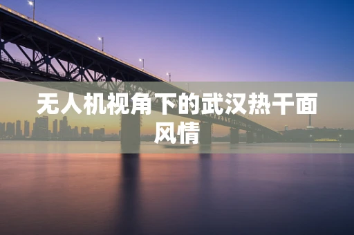 无人机视角下的武汉热干面风情