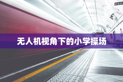 无人机视角下的小学操场