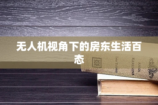 无人机视角下的房东生活百态