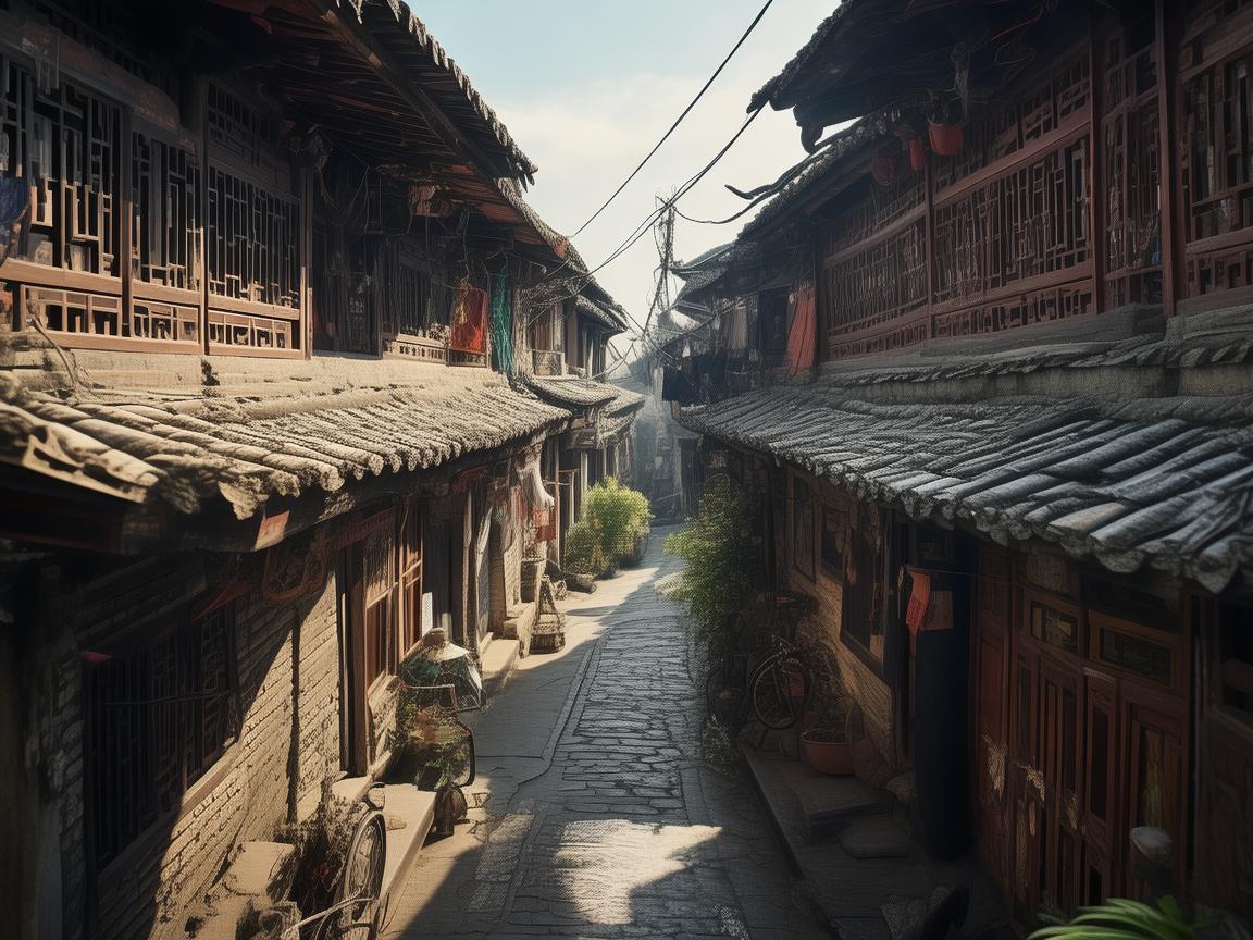 无人机视角下的胡同百态