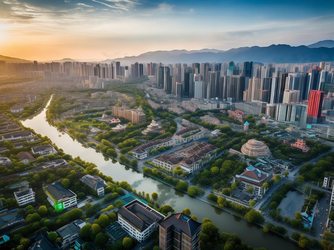 无人机俯瞰福清，别样视角领略城市魅力