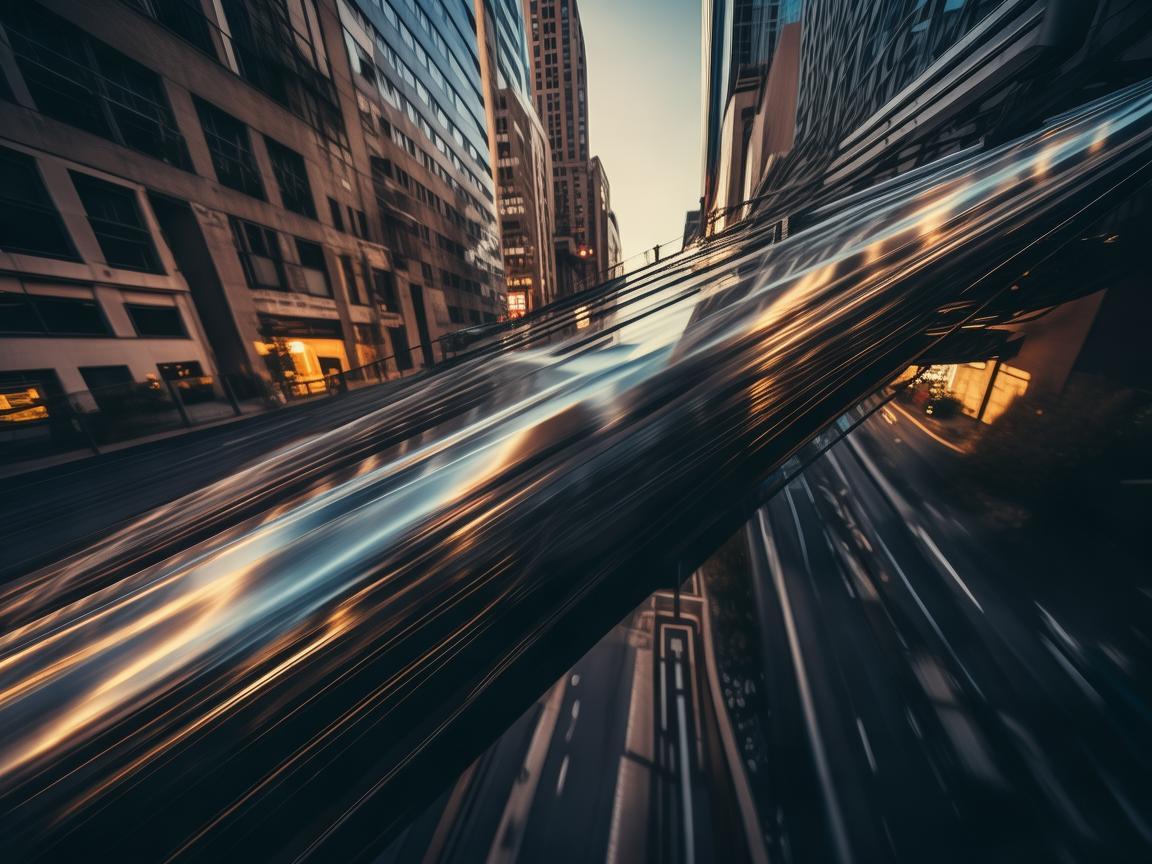 无人机视角下的轻轨列车风采