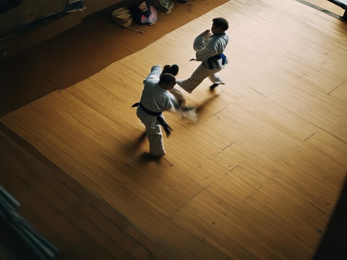 无人机视角下的柔道魅力 无人机视角下的柔道魅力