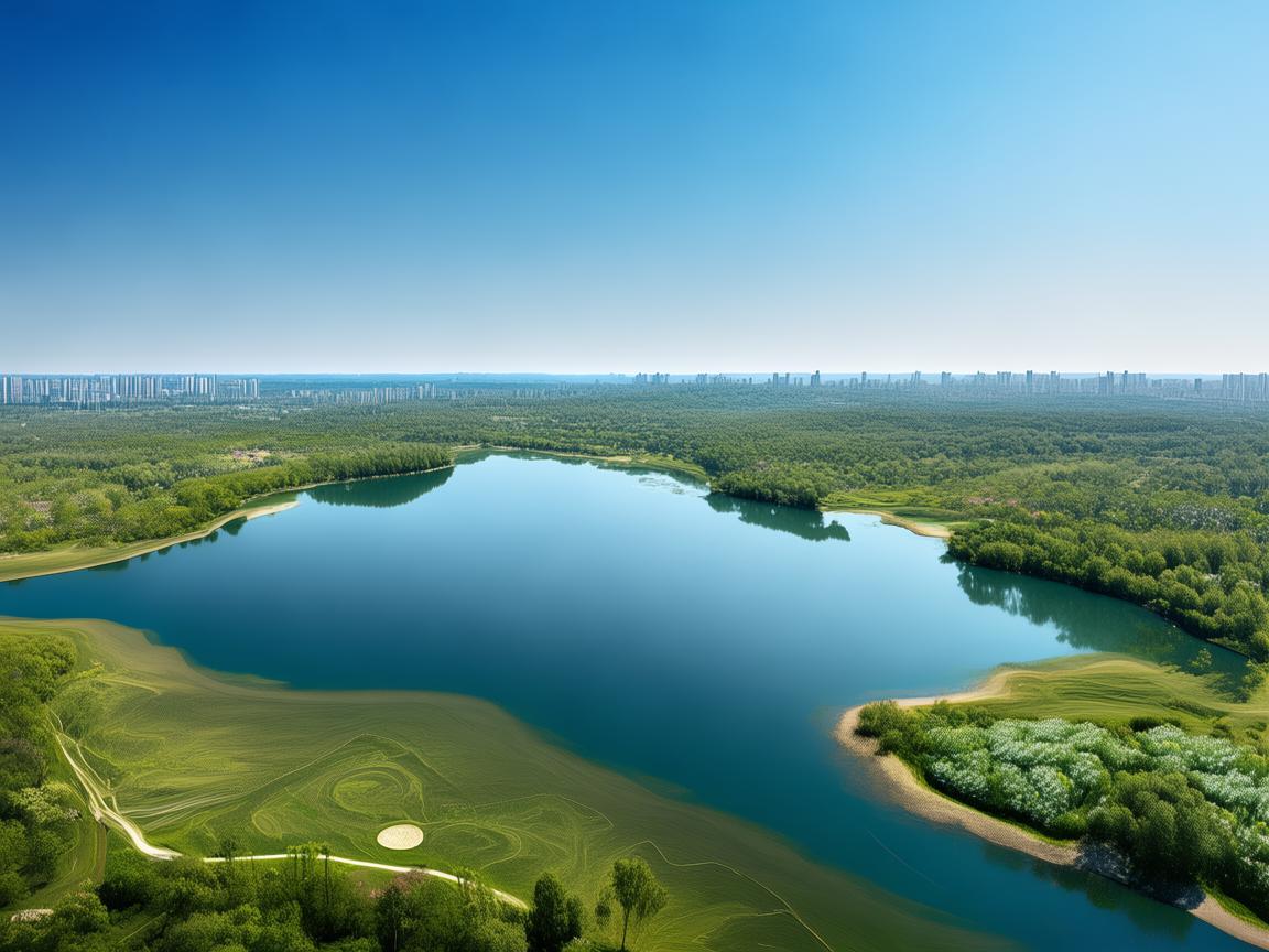 无人机俯瞰下的滨州之美