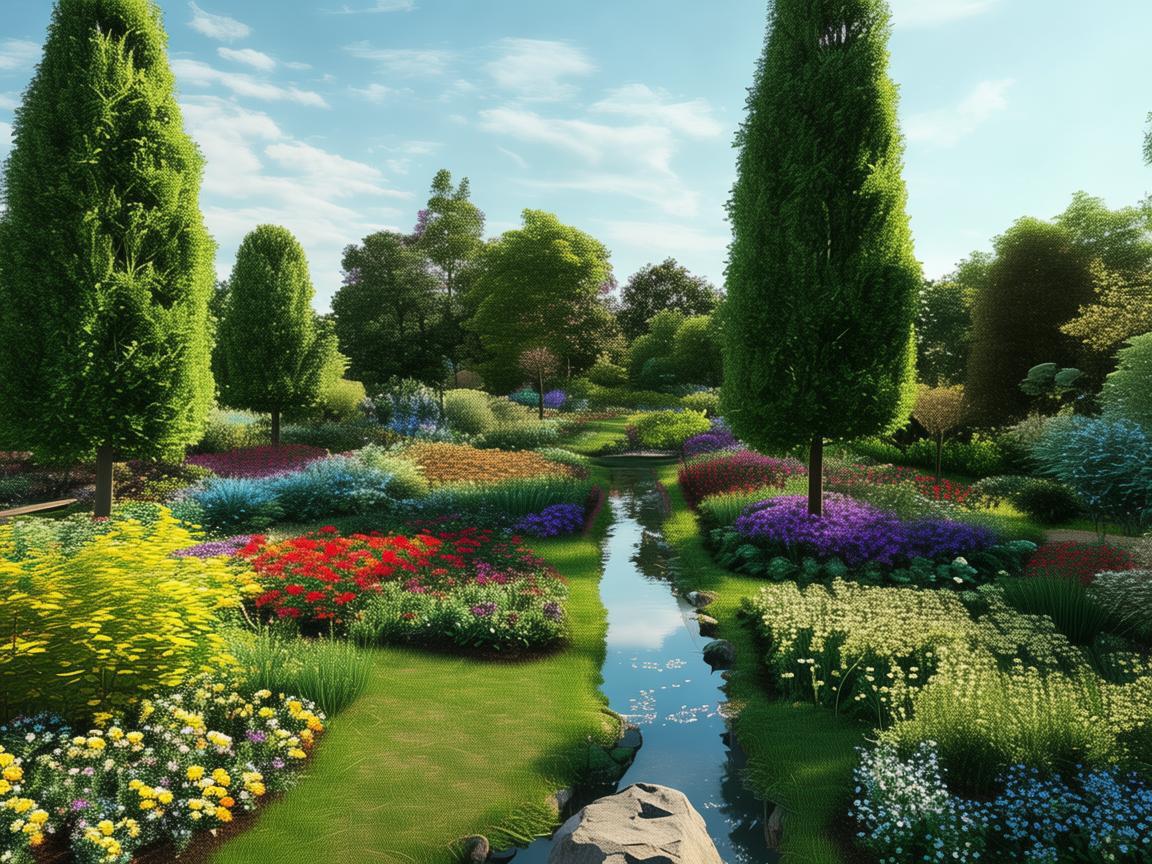 无人机视角下的园丁画卷