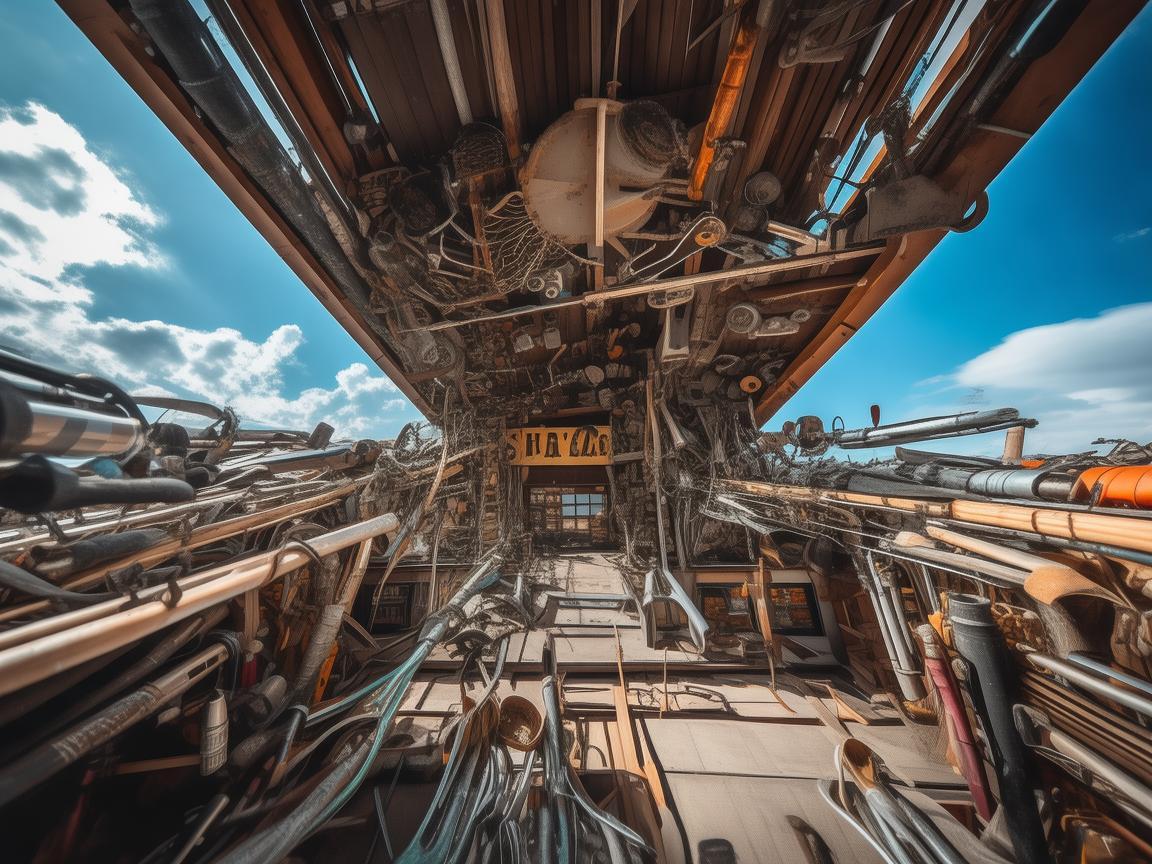 五金店上空的别样视角，无人机航空拍摄探秘