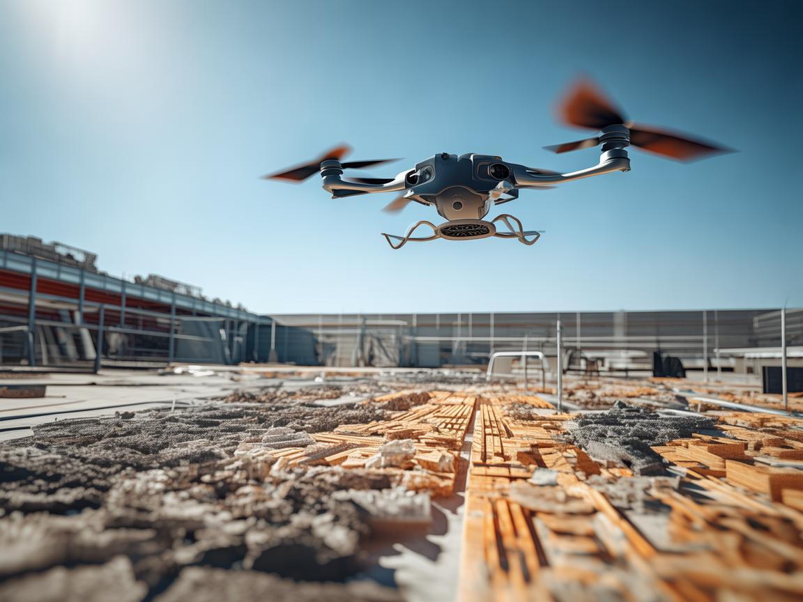 无人机航空拍摄中的材料性能测试