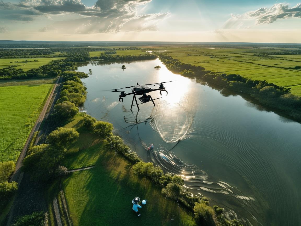 无人机航空拍摄助力血吸虫病防治