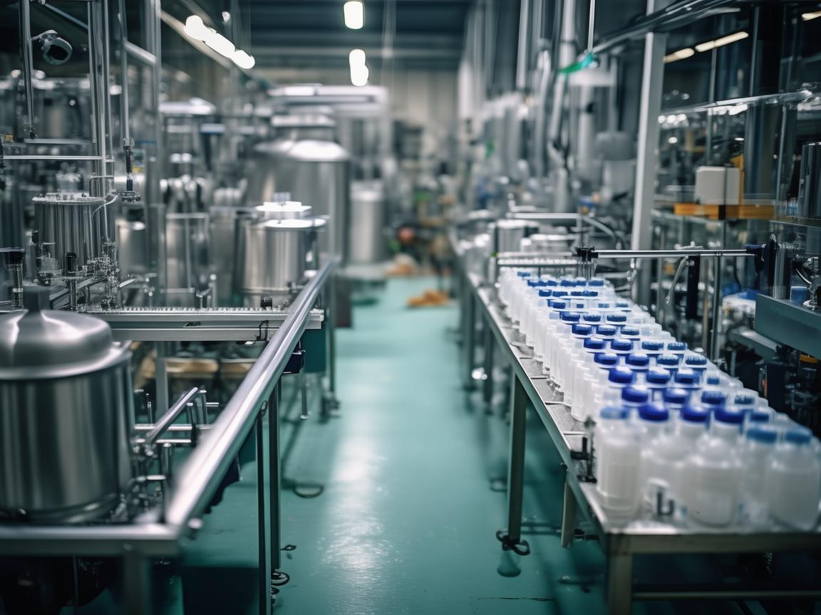 无人机视角下的洗手液生产全景