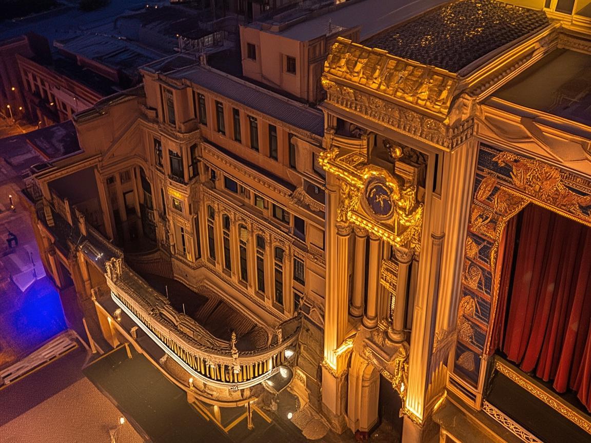 无人机视角下的剧院魅力