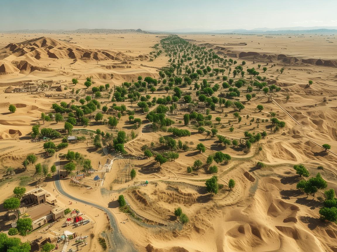 丝绸之路，无人机下的绝美航拍画卷