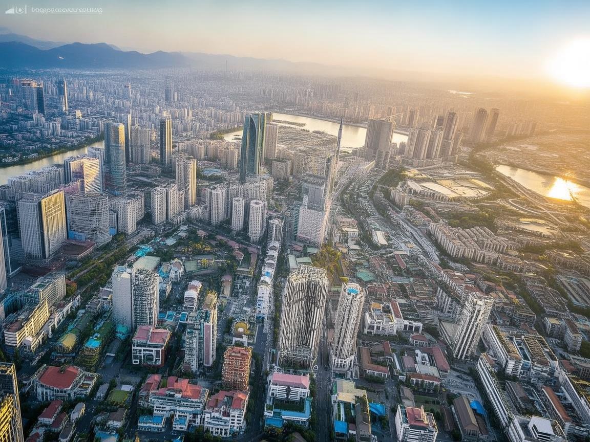 无人机俯瞰大冶，领略独特城市风光