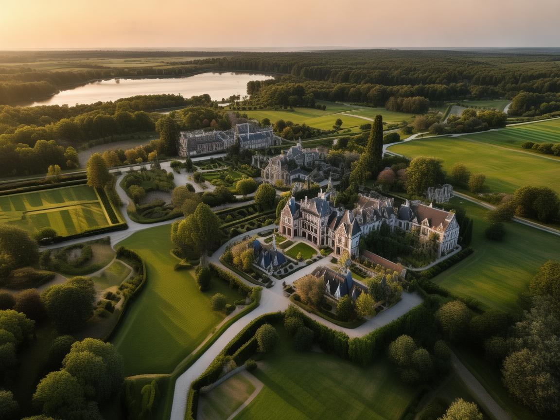 贵族视角下的无人机航空拍摄