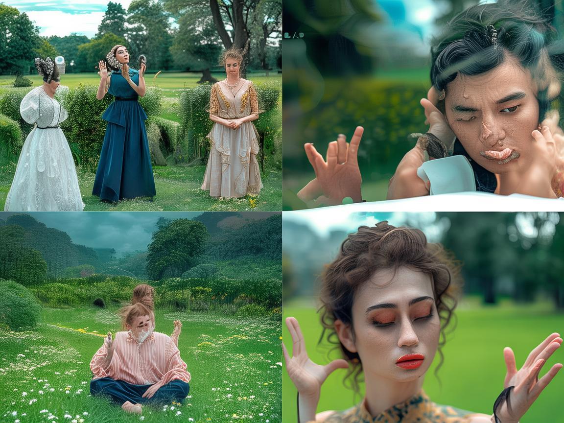 无人机镜头下的演员百态