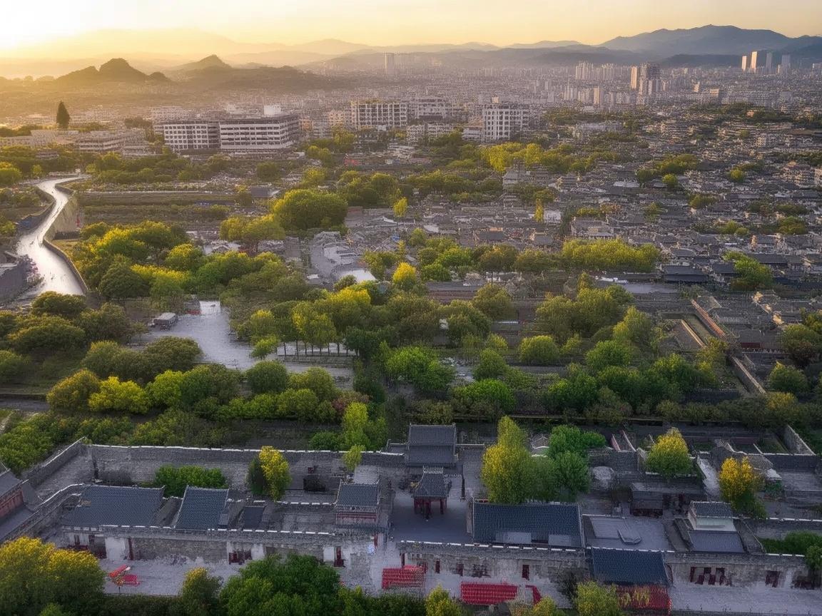 无人机视角下的魅力咸阳