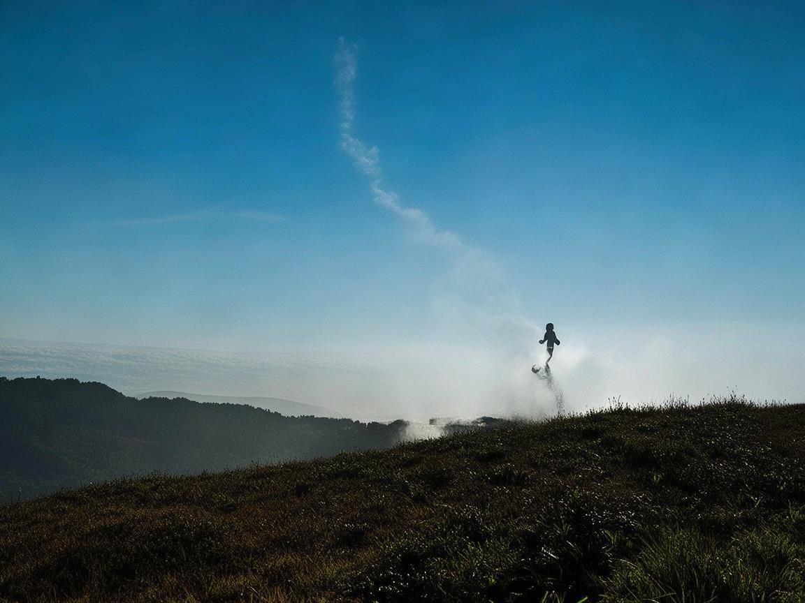 无人机视角下的跑步之美
