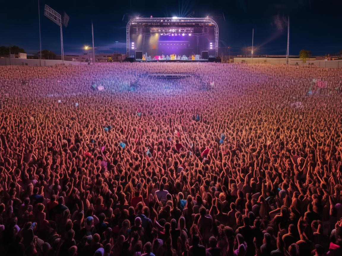 无人机视角下的歌迷盛宴