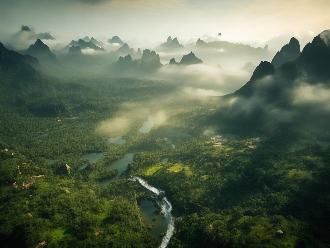 冒险家的空中视角，无人机航空拍摄探秘