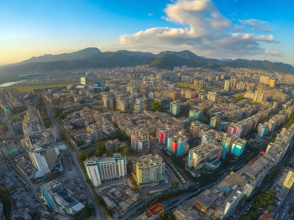 无人机镜头下的吴忠风采