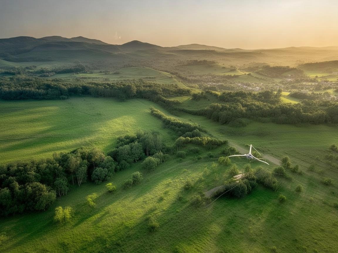 无人机视角下的拖挂式房车之旅