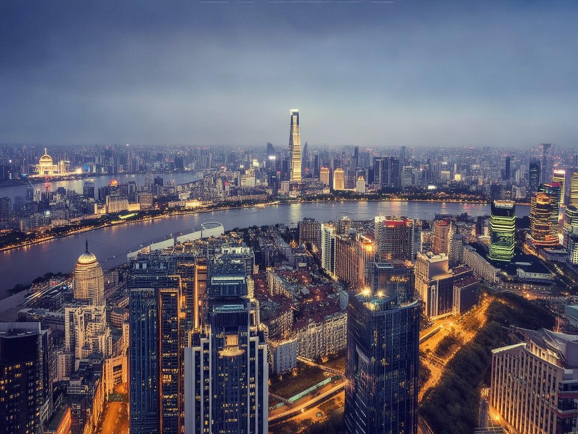 无人机视角下的魅力上海